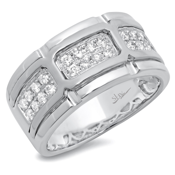 14K Two-Tone Gold Diamond Men's Band-Maurice's Jewelers-