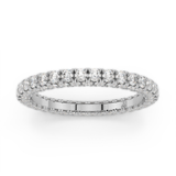 18K White Gold Diamond Seamless Eternity Band-Rings-Maurice's Jewelers-