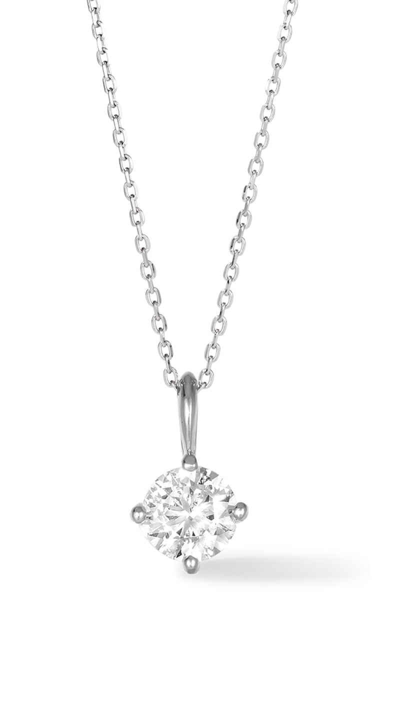 1/5 Carat Diamond Solitaire Necklace-Maurice's Jewelers-