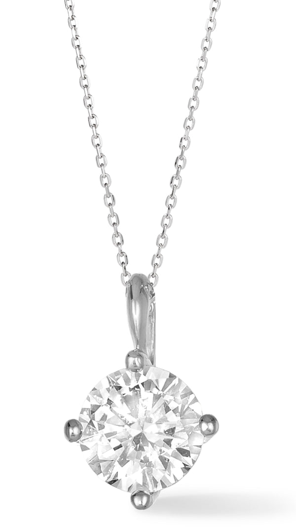 1 Carat Diamond Solitaire Necklace-Maurice's Jewelers-