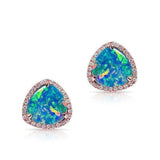 Opal Stud Earrings-earrings-majolie-Rose Gold-
