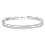 14K Yellow Gold Pave Diamond Split Choker Necklace-Necklaces-Maurice's Jewelers-White Gold-