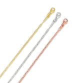 14k White Gold 1.5mm Polished Paperclip Chain Necklace-Necklaces-MAURICE'S JEWELERS-