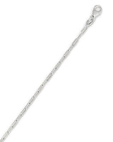 14k White Gold 1.5mm Polished Paperclip Chain Necklace-Necklaces-MAURICE'S JEWELERS-