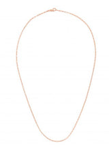 14k Rose Gold 1.5mm Polished Paperclip Chain Necklace-Necklaces-MAURICE'S JEWELERS-