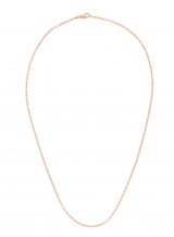 14k Rose Gold 1.5mm Polished Paperclip Chain Necklace