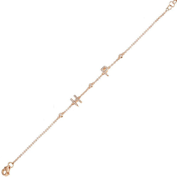14K Diamond Personalized Intial & Diamond Bezel Bracelet (6.0mm)- Customize yours!-Bracelets-Maurice's Jewelers-