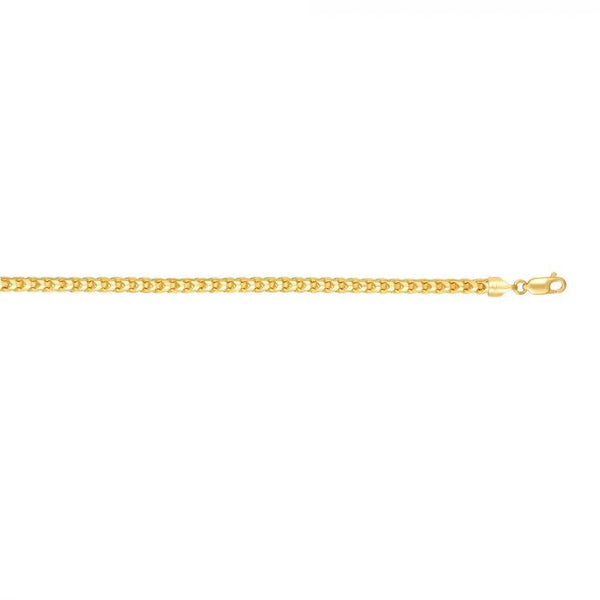 Yellow 14K Gold 4.6mm Round Franco Chain