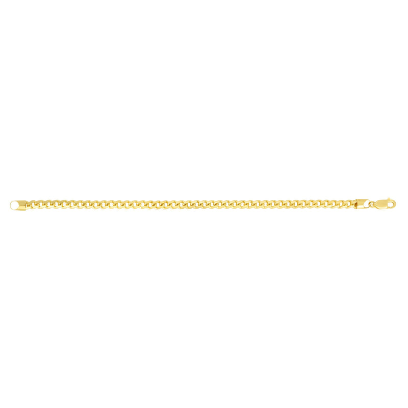 Yellow 14K Gold 5mm Diamond Cut Round Franco Chain-MENS NECKLACE-MAURICE'S JEWELERS-