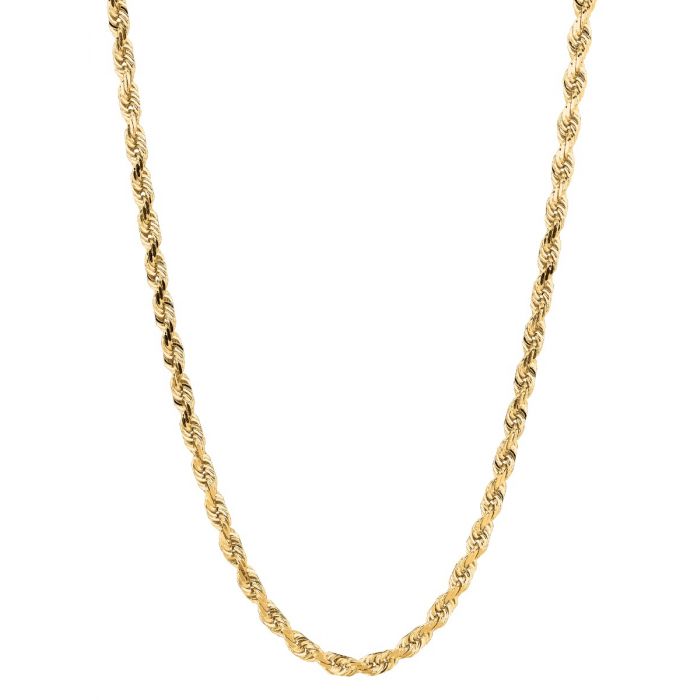 Yellow 14K Gold 5mm Diamond Cut Royal Rope Chain-MENS NECKLACE-MAURICE'S JEWELERS-