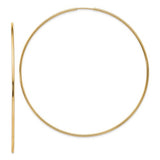 14k Yellow Gold 66MM Endless Hoop Earrings-EARRINGS-Maurice's Jewelers-
